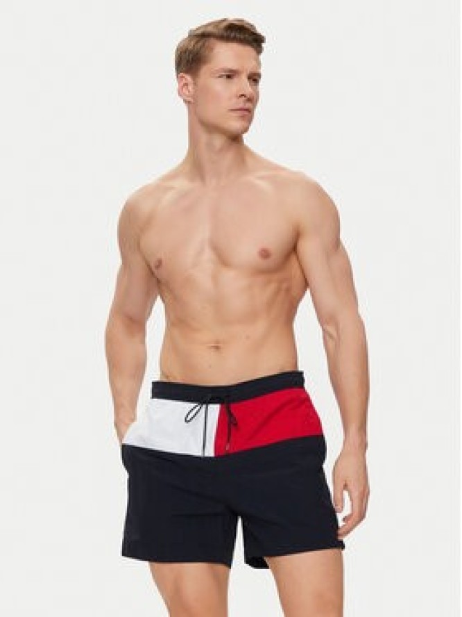 Tommy Hilfiger Szorty kąpielowe UM0UM03259 Granatowy Regular Fit