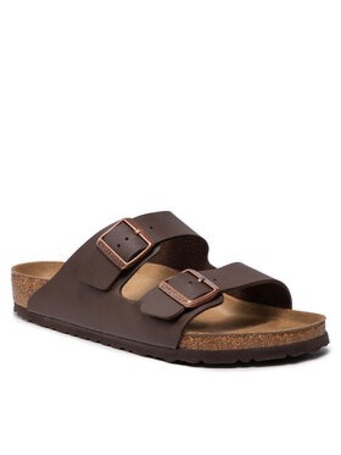 Birkenstock Klapki Arizona Birko-Flor 0051701 Brązowy