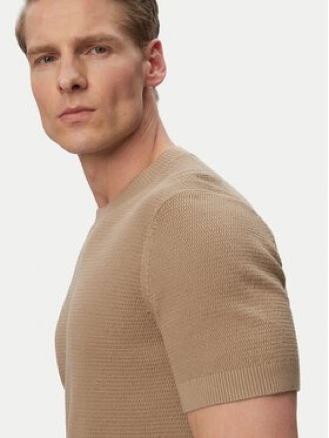 JOOP! Jeans Sweter Sandero 30101597 Beżowy jasny Regular Fit