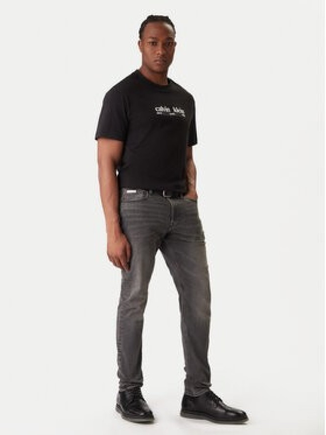 Calvin Klein Jeans Jeansy LV04RD702G Szary Slim Fit