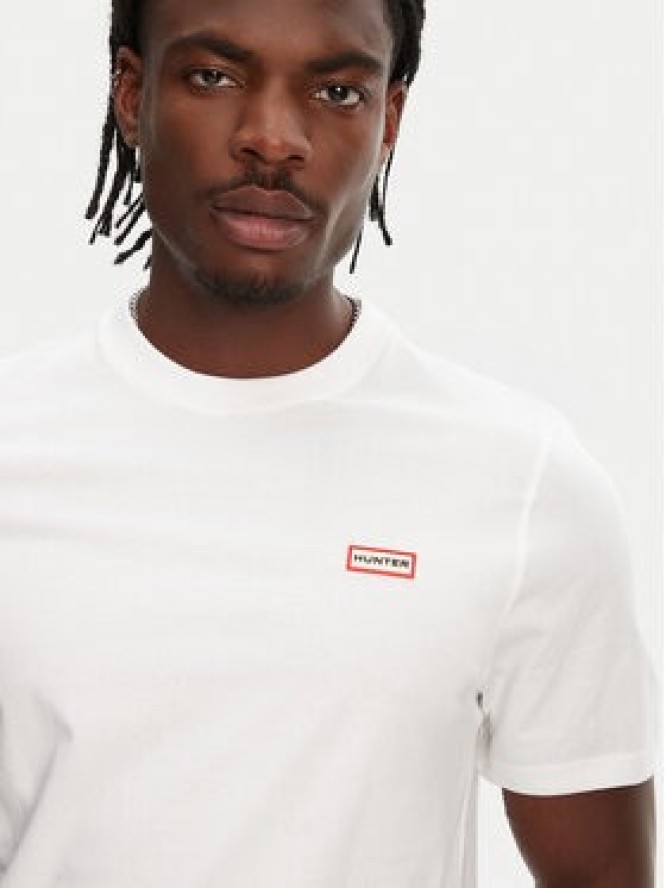 Hunter T-Shirt Tavish HARM0082251 Biały Regular Fit