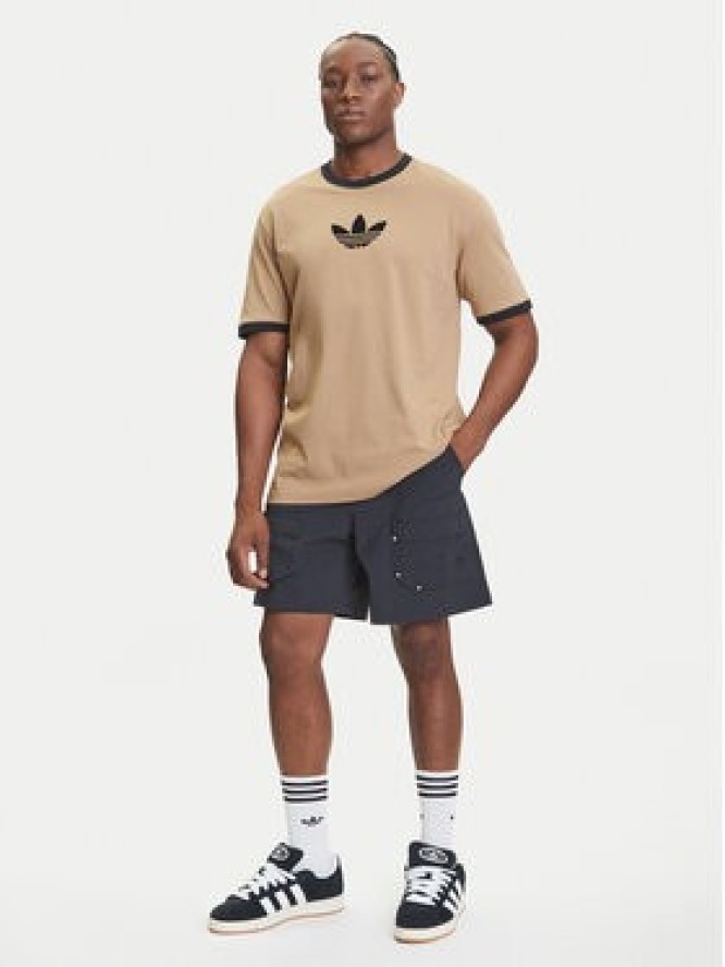 adidas Szorty materiałowe Premium Essentials Utility Cargo JD2107 Czarny Loose Fit