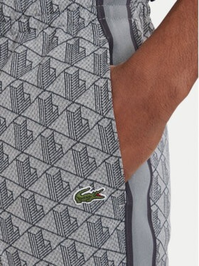 Lacoste Spodnie dresowe Paris Monogram XH1440 Szary Regular Fit