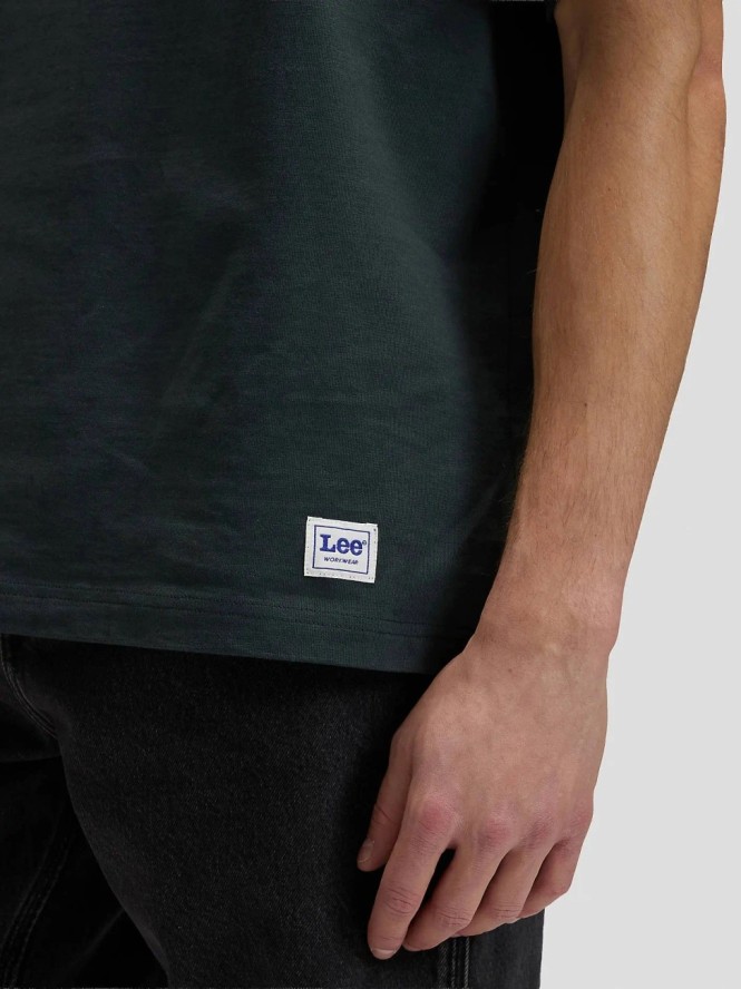 MESKA KOSZULKA LEE WORKWEAR BOXY TEE WASHED BLACK 112378724