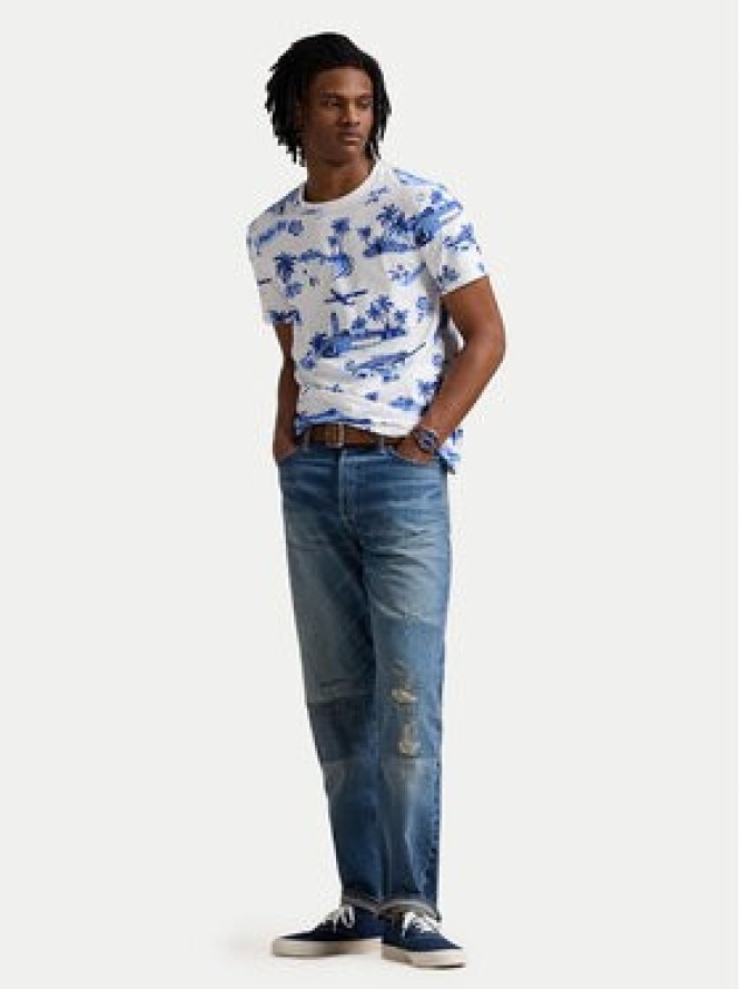 Polo Ralph Lauren T-Shirt 710963814001 Niebieski Custom Slim Fit