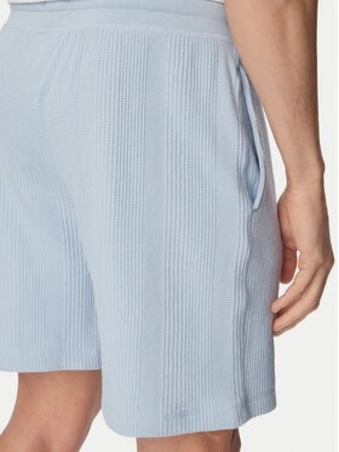 BOSS Szorty sportowe Structure 50540581 Niebieski jasny Regular Fit