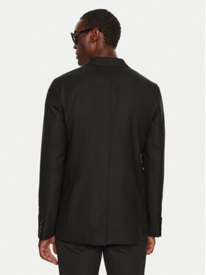 AMI Paris Marynarka HBV008.WV0044 Czarny Regular Fit