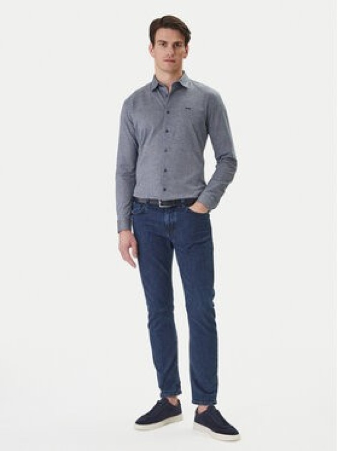 BOSS Koszula Mysoft 50519748 Granatowy Slim Fit
