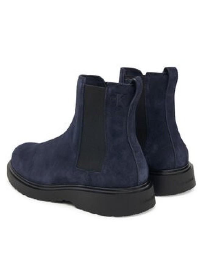 Calvin Klein Sztyblety Combat Ess Chelsea Boot Su YM0YM01372 Granatowy
