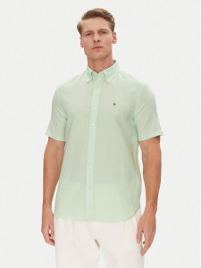 Tommy Hilfiger Koszula MW0MW40703 Zielony Regular Fit