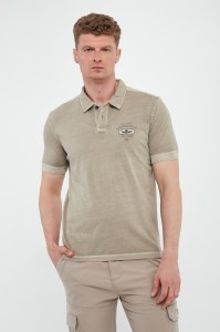 Polo męskie z naszywką AERONAUTICA MILITARE