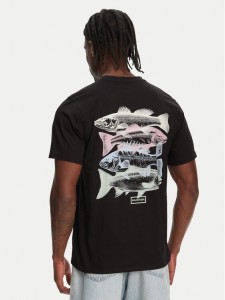 Hunter T-Shirt Raasay Graphic HARM0034251 Czarny Regular Fit