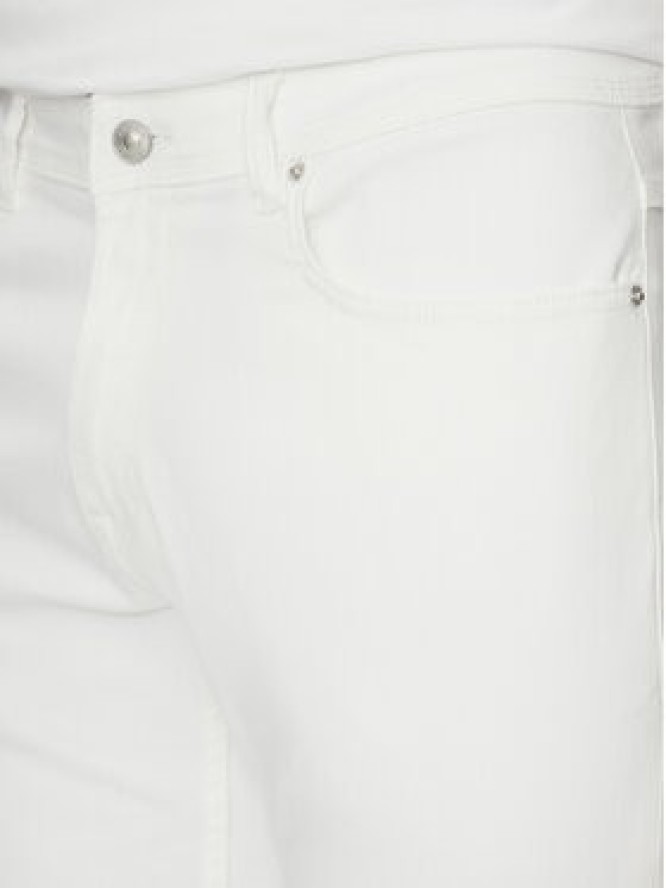 Hechter Paris Jeansy 26050 151363 Biały Slim Fit