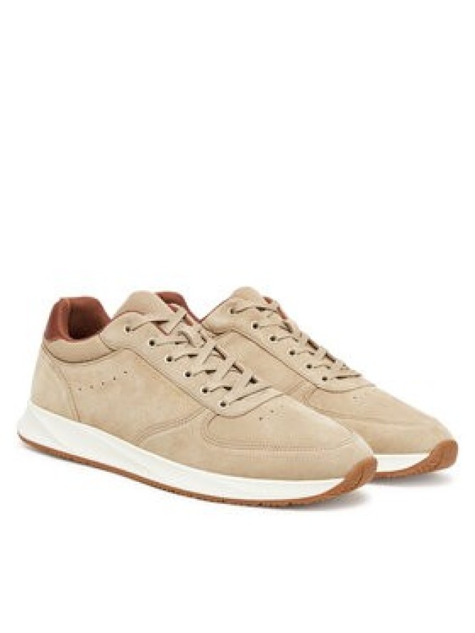 Tommy Hilfiger Sneakersy Premium Suede Hybrid FM0FM05690 Beżowy