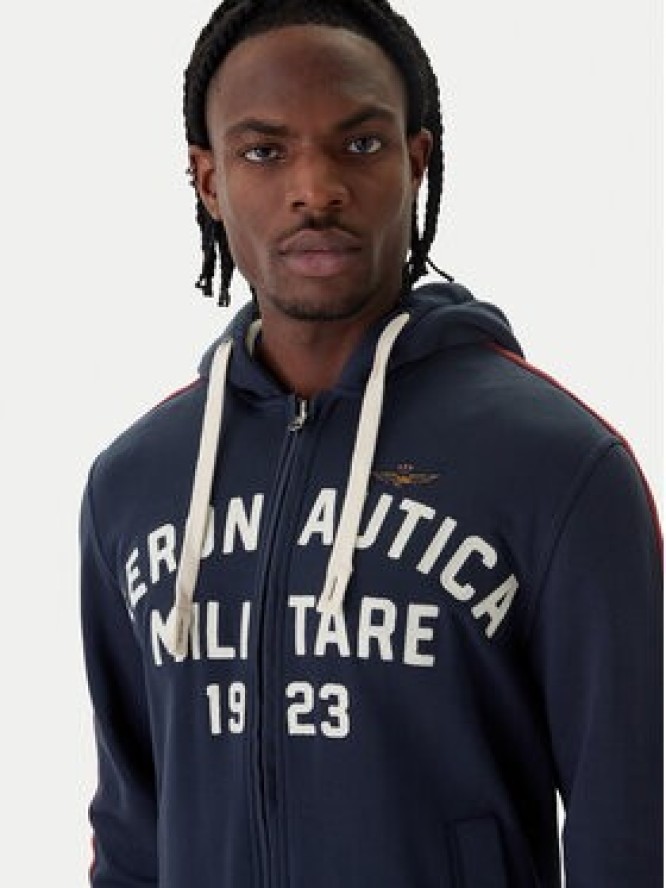 Aeronautica Militare Bluza 261FE2070UF00677 Granatowy Comfort Fit