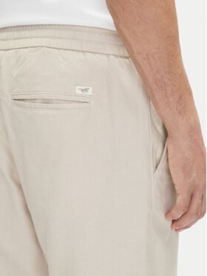 Mustang Spodnie materiałowe Milano 1016330 Biały Tapered Fit