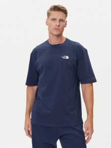 The North Face T-Shirt Simple Dome NF0A87NR Granatowy Oversize