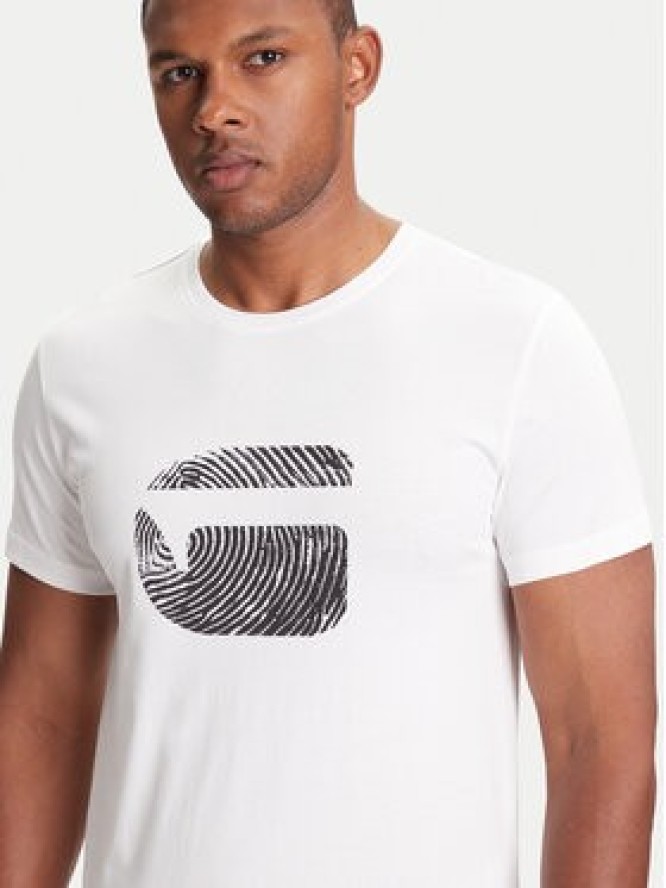 G-Star Raw T-Shirt Finger Print Burger D26041-C506 Biały Regular Fit