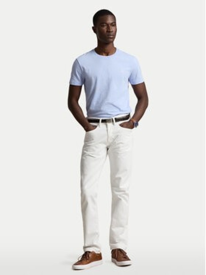 Polo Ralph Lauren T-Shirt 710671438528 Niebieski jasny Regular Fit