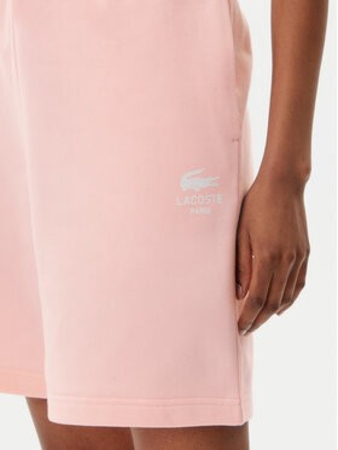 Lacoste Szorty sportowe Unisex GH0990 Różowy Regular Fit