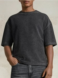 Bluza z krótkim rękawem - szary