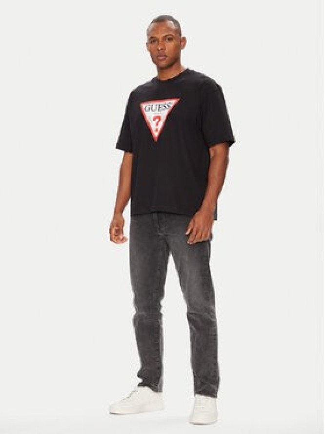 Guess Jeans T-Shirt M4YI45 K8FQ4 Czarny Oversize