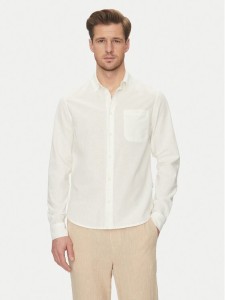 Blend Koszula 20718400 Biały Regular Fit