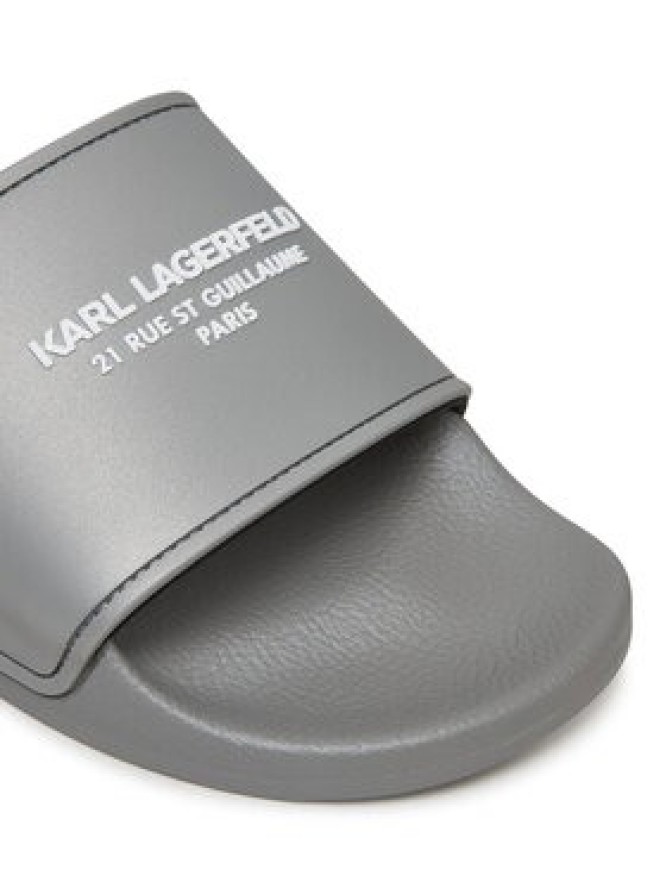KARL LAGERFELD Klapki KL70008A Szary
