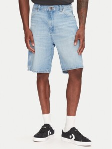 Wrangler Szorty jeansowe Frontier 112362492 Niebieski Relaxed Fit