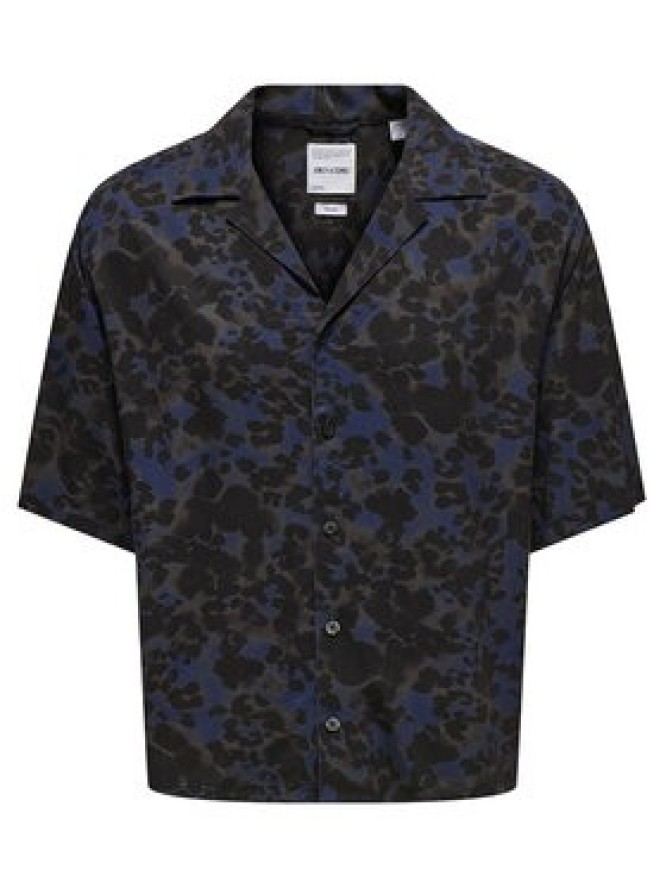 Only & Sons Koszula Harris 22032732 Granatowy Relaxed Fit