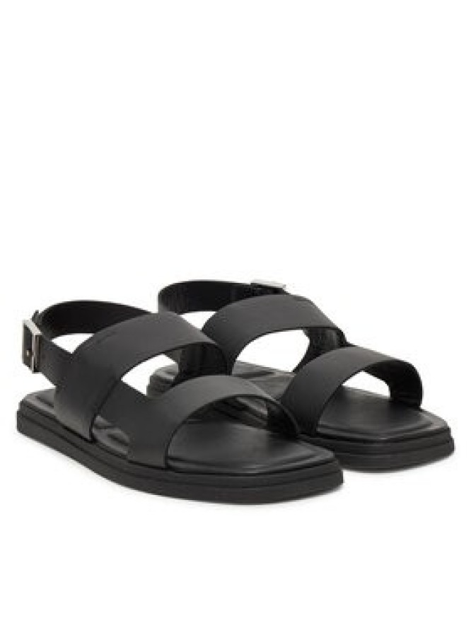 Calvin Klein Sandały Back Strap W/ Buckle HM0HM01736 Czarny