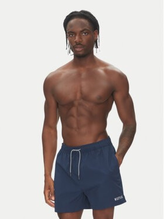 Mustang Szorty kąpielowe Oceanside 1016478 Granatowy Regular Fit