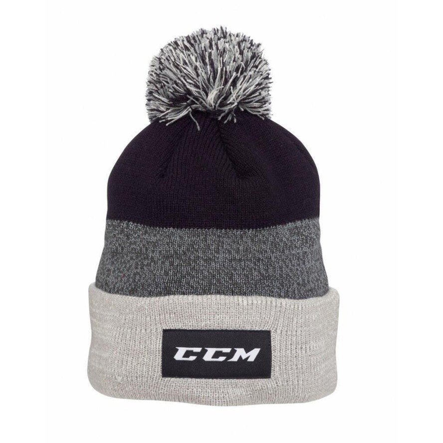 Czapka Zimowa CCM Team z Pomponem Czarna Uni