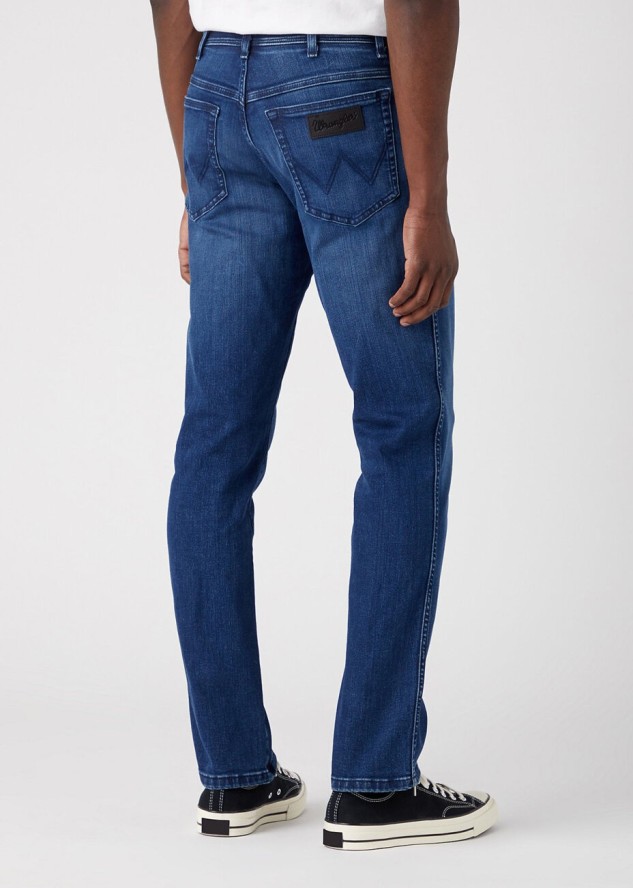 WRANGLER TEXAS SLIM MĘSKIE SPODNIE JEANSOWE APOLLO W12SMN396