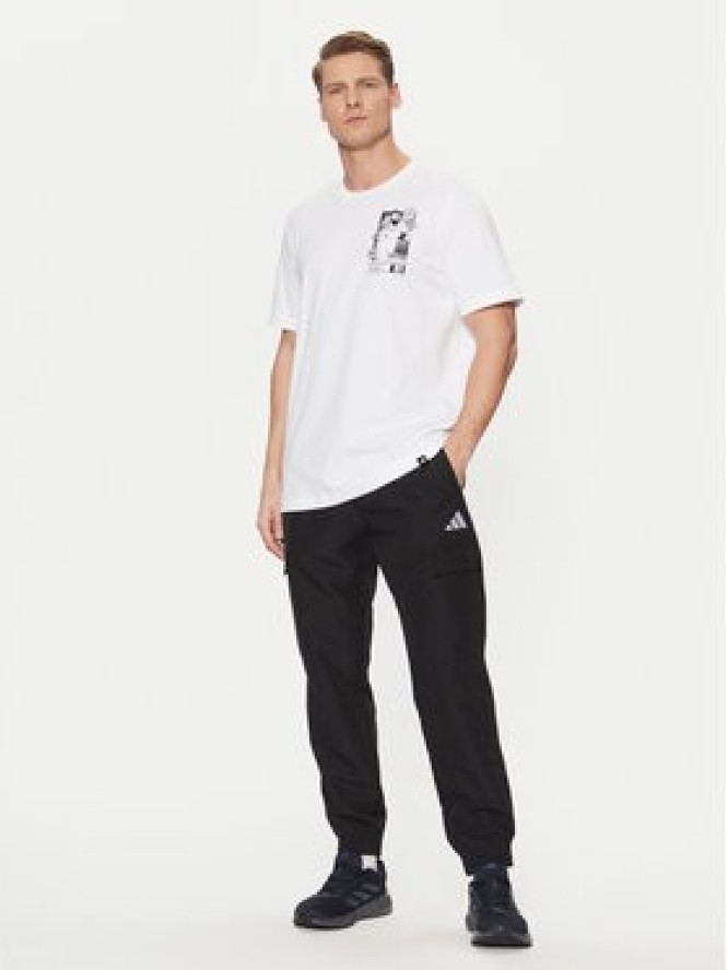 adidas T-Shirt Messi Icon Graphic JJ1414 Biały Regular Fit