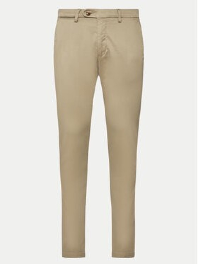 Bugatti Spodnie materiałowe 4220 16224 Beżowy Slim Fit