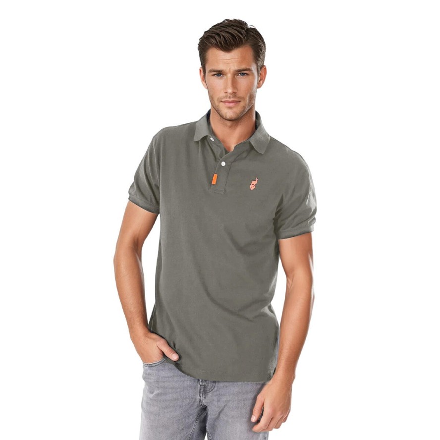 Koszulka polo męska AULP RINGO bawełniana oddychająca klasyczny krój komfortowa