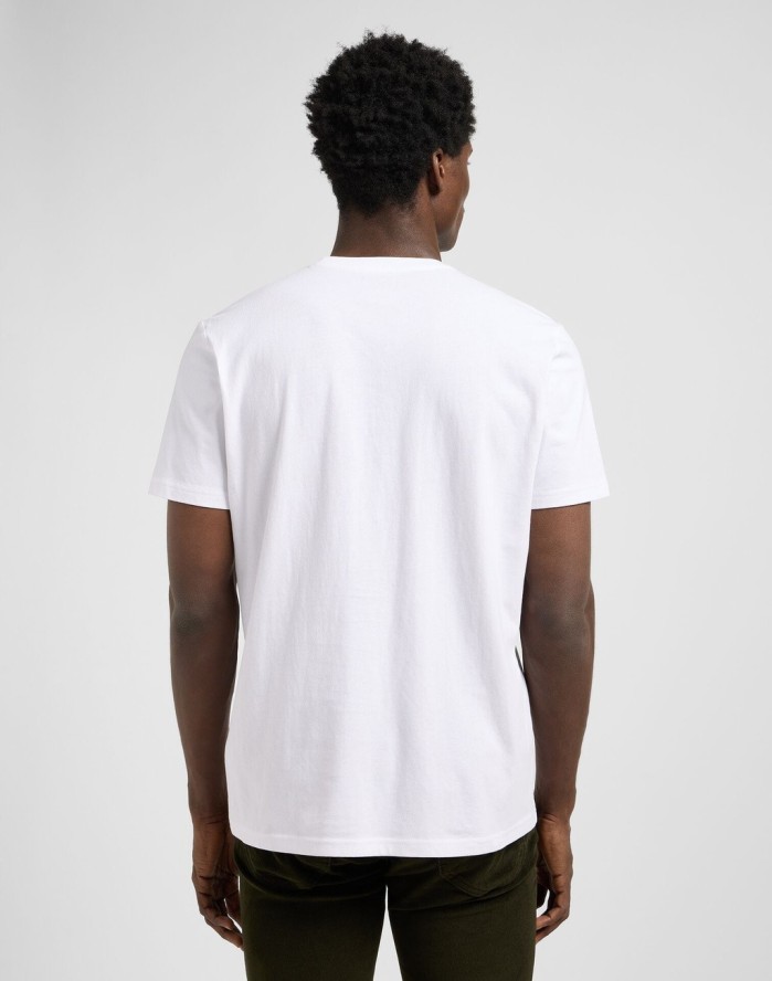 MESKA KOSZULKA LEE SS SMALL LOGO TEE BRIGHT WHITE 112370503