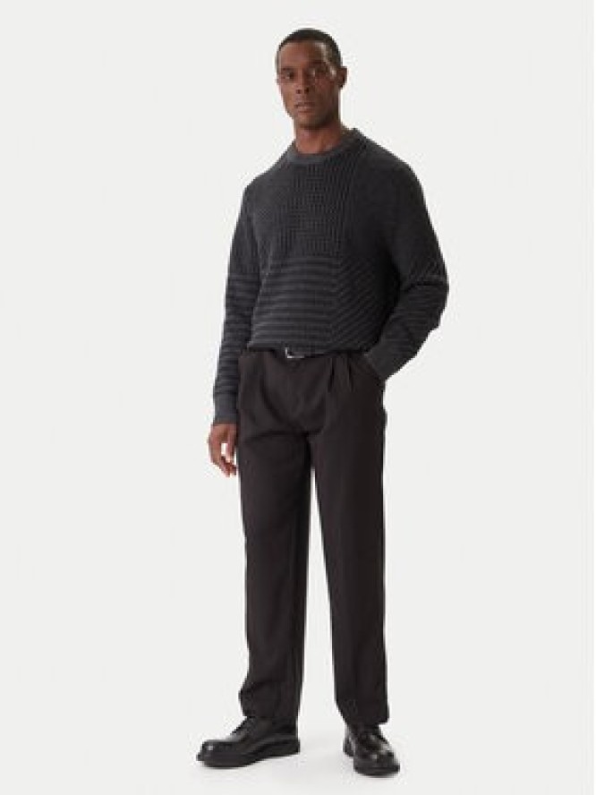 Calvin Klein Sweter LV04LD306G Szary Regular Fit