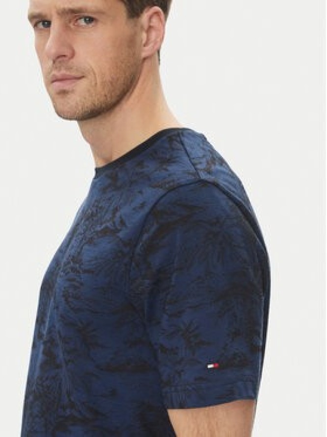 Tommy Hilfiger T-Shirt Summer MW0MW38933 Granatowy Slim Fit