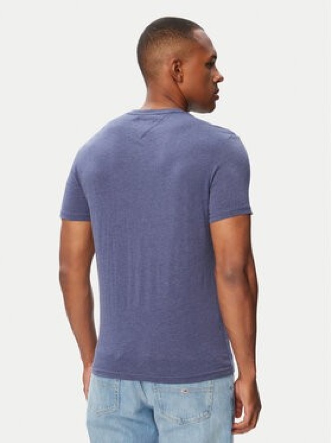 Tommy Jeans T-Shirt Jaspe DM0DM20363 Niebieski Slim Fit