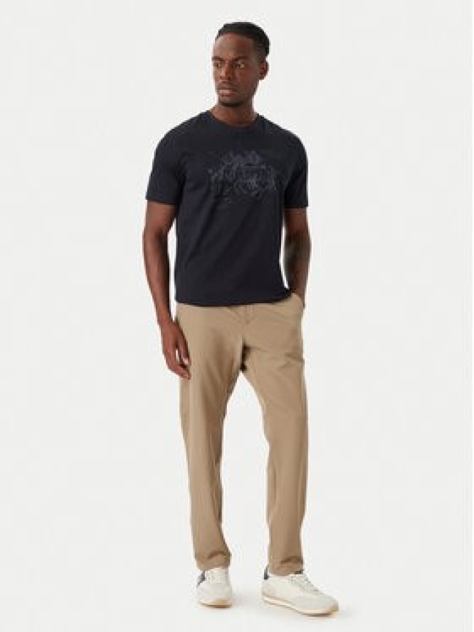 Beverly Hills Polo Club T-Shirt P-SS26M-TS101 Granatowy Regular Fit