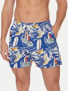 Tommy Hilfiger Szorty kąpielowe UM0UM03491 Niebieski Regular Fit