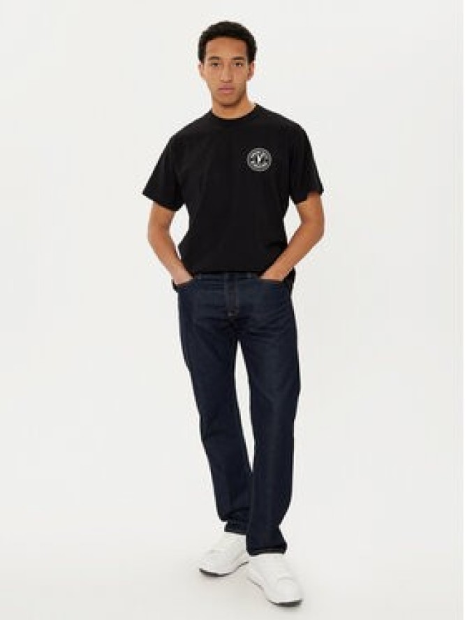 Versace Jeans Couture T-Shirt 78GAHE07 Czarny Regular Fit