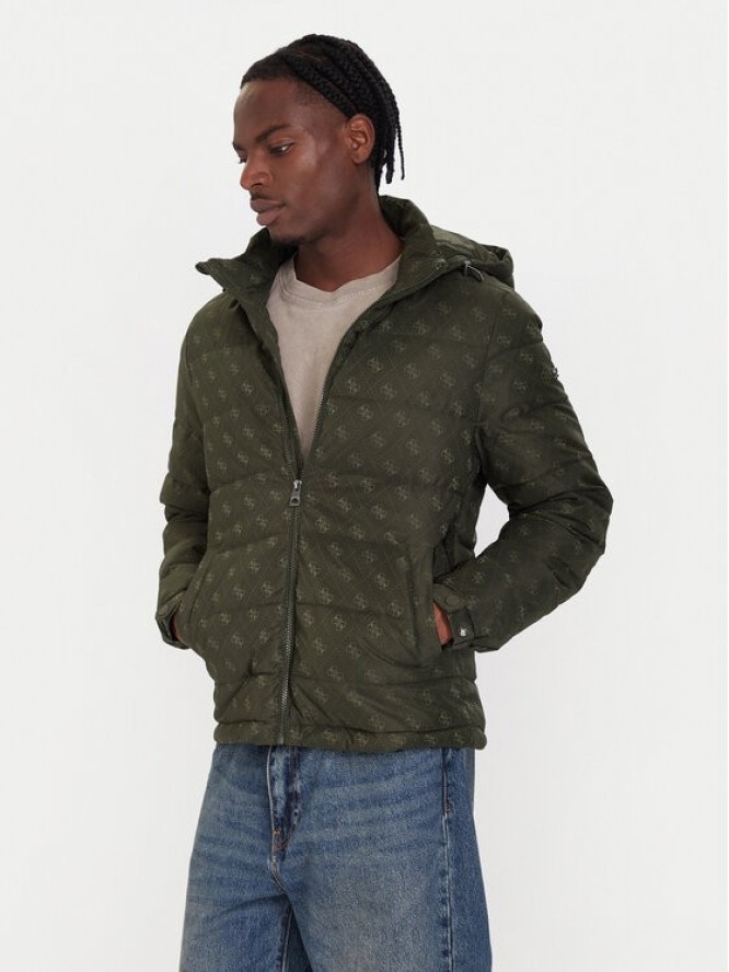 Guess Kurtka zimowa M5BL0B W2322 Khaki Relaxed Fit