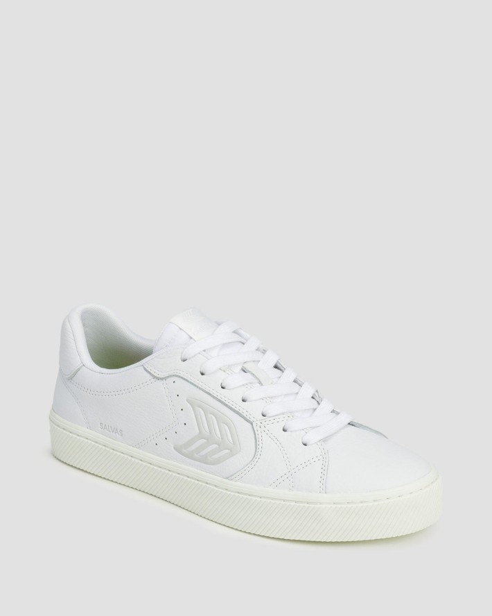 Sneakersy skórzane Cariuma Salvas White Leather Ice Logo Unisex
