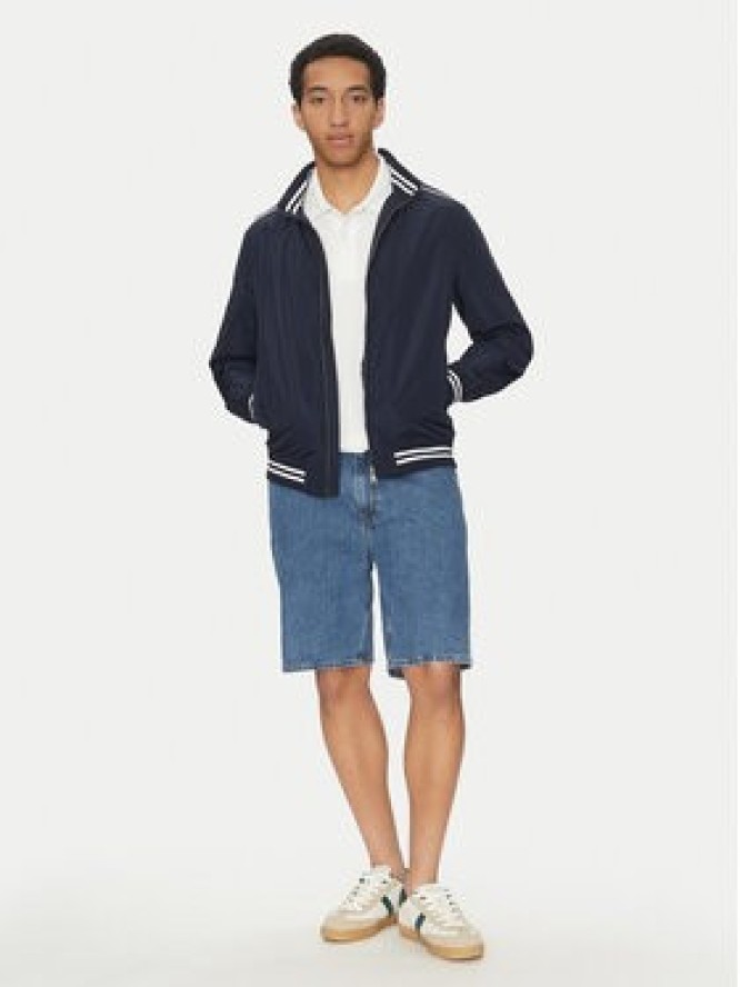 Guess Kurtka bomber M5GL28 WH762 Granatowy Regular Fit