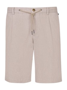 Bugatti Szorty materiałowe 1949-76419C Écru Regular Fit