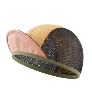 Czapka rowerowa Rockbros z daszkiem, osłona na kask - żółta