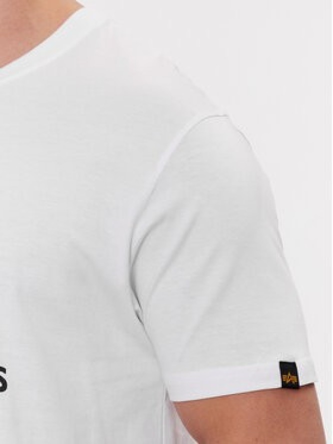 Alpha Industries T-Shirt Basic 100501 Biały Regular Fit